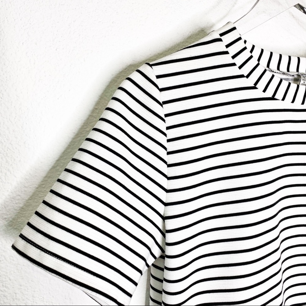 Papaya Striped Ruffle Top - Picture 3 of 5